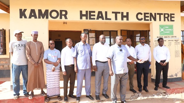 a team from the Department of Health Services toured two rural health facilities in Mandera East — Kamor and Neboi Health Centres